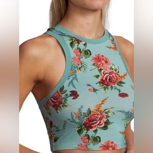 Alice + Olivia Melva racer back crop top